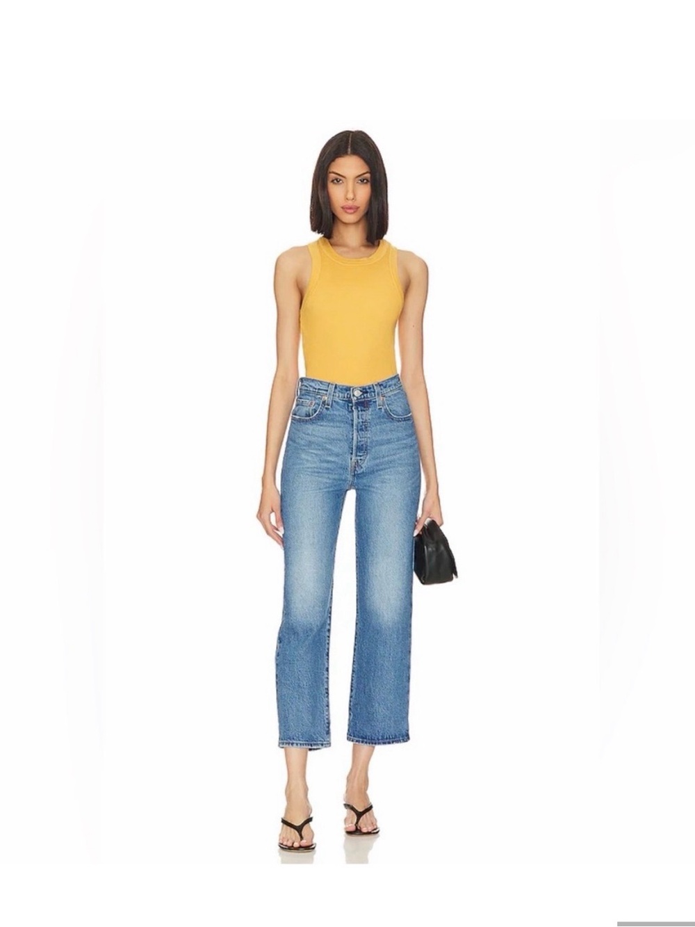 Levi’s Ribcage Straight Ankle High Rise Light Wash Jeans Size 27